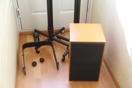 Rogers-LS 5/9 PAIR ACTIVE monitors stands